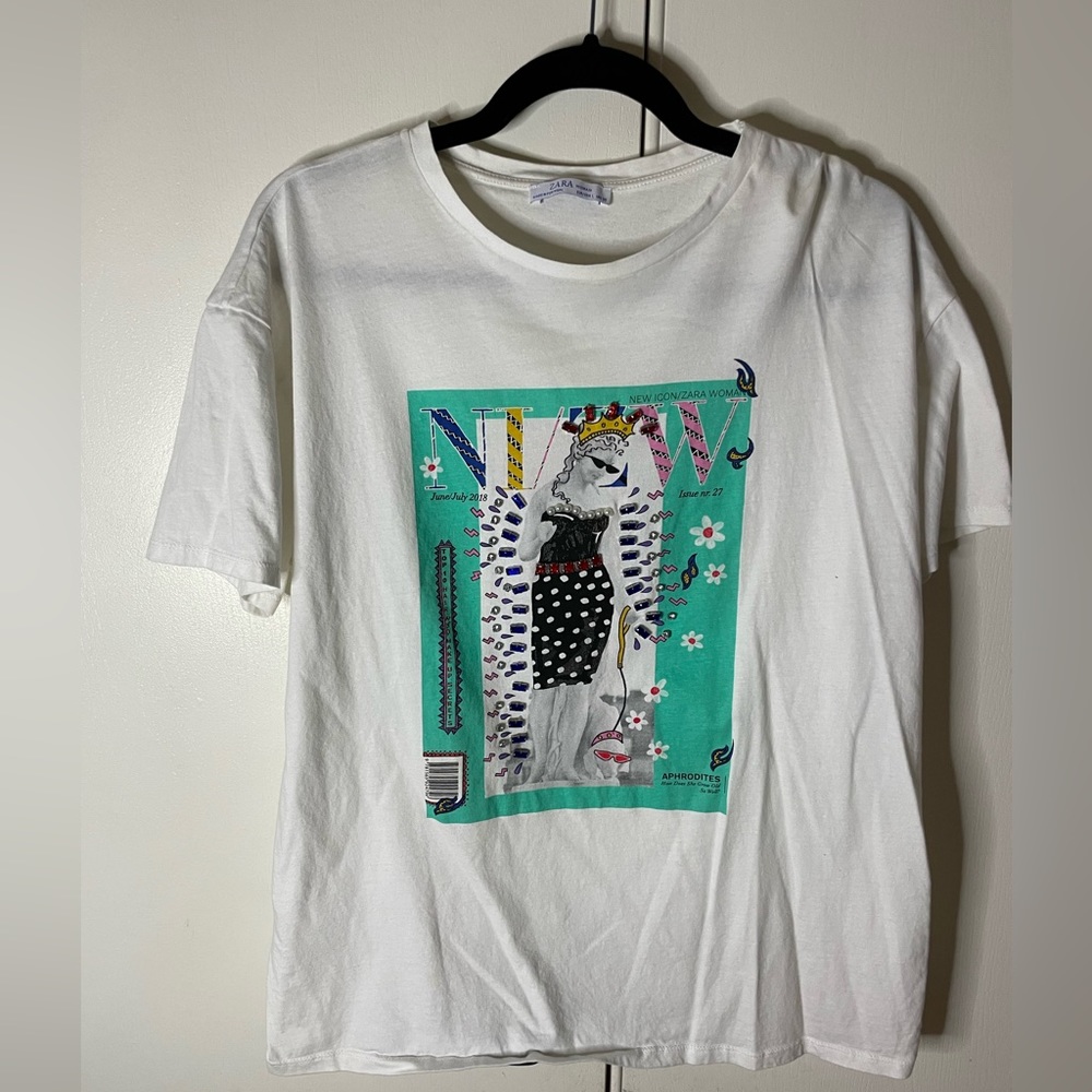Zara top with design